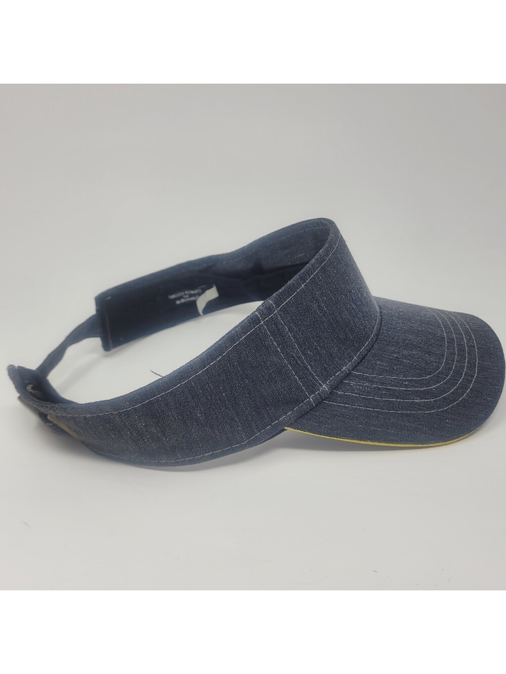 McDonalds Employee Denim Visor Hat Timeless Elements Workwear Uniform Gray Yello